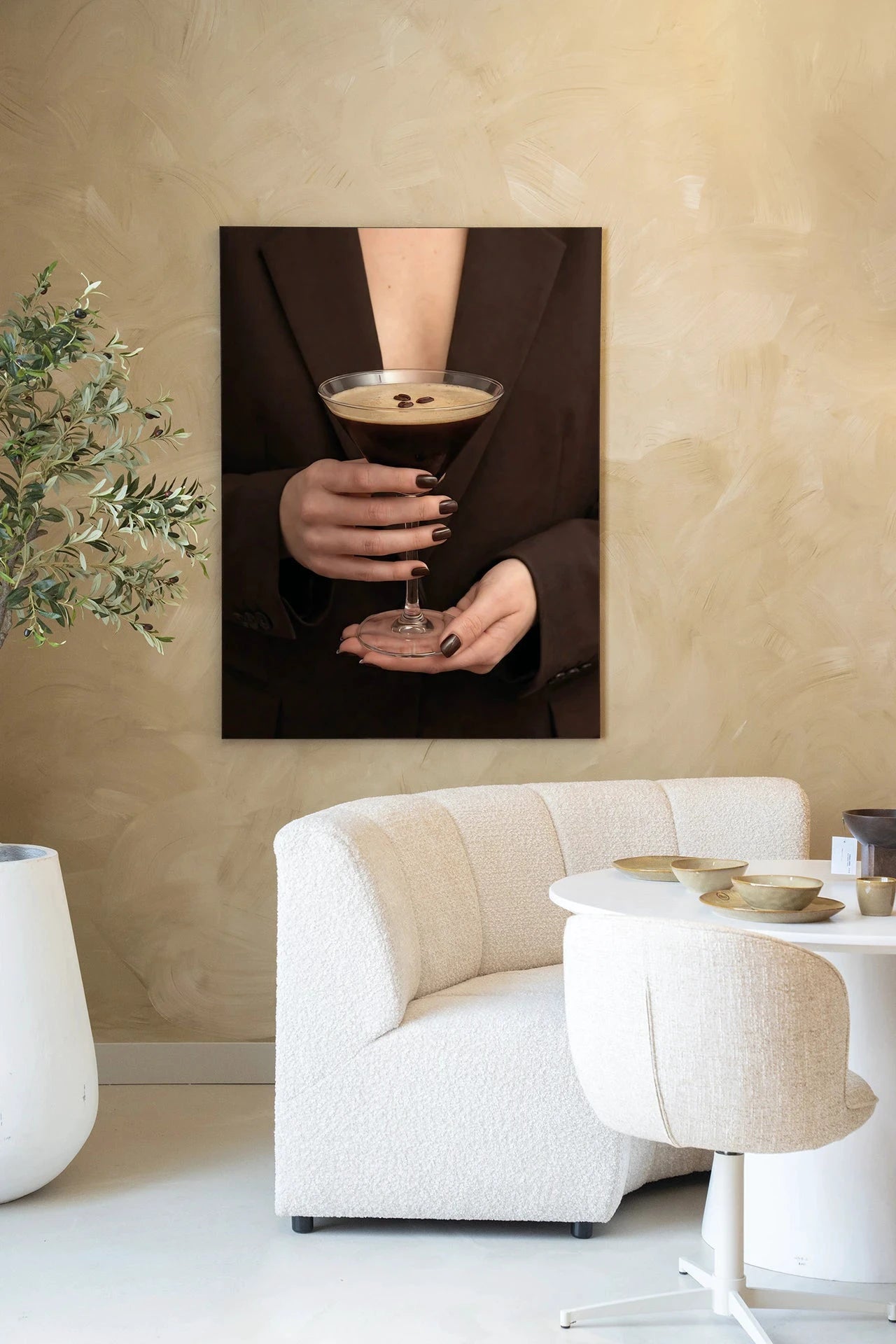 Espresso Martini - Moderne Wanddecoratie | Artprint, Glass Art, Wandkleed by Urban Cotton