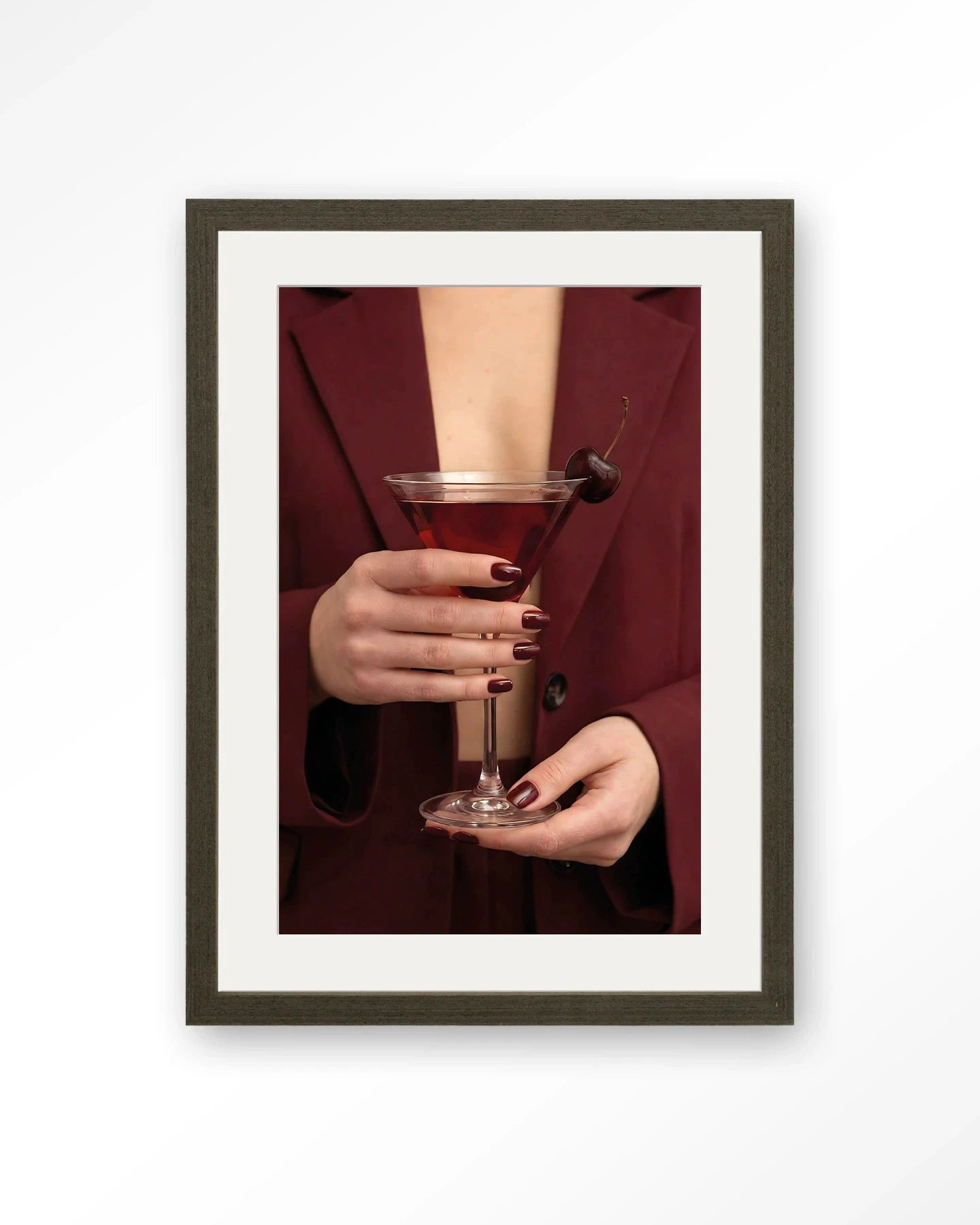 Cherry Martini - Moderne Wanddecoratie | Artprint, Glass Art, Wandkleed by Urban Cotton