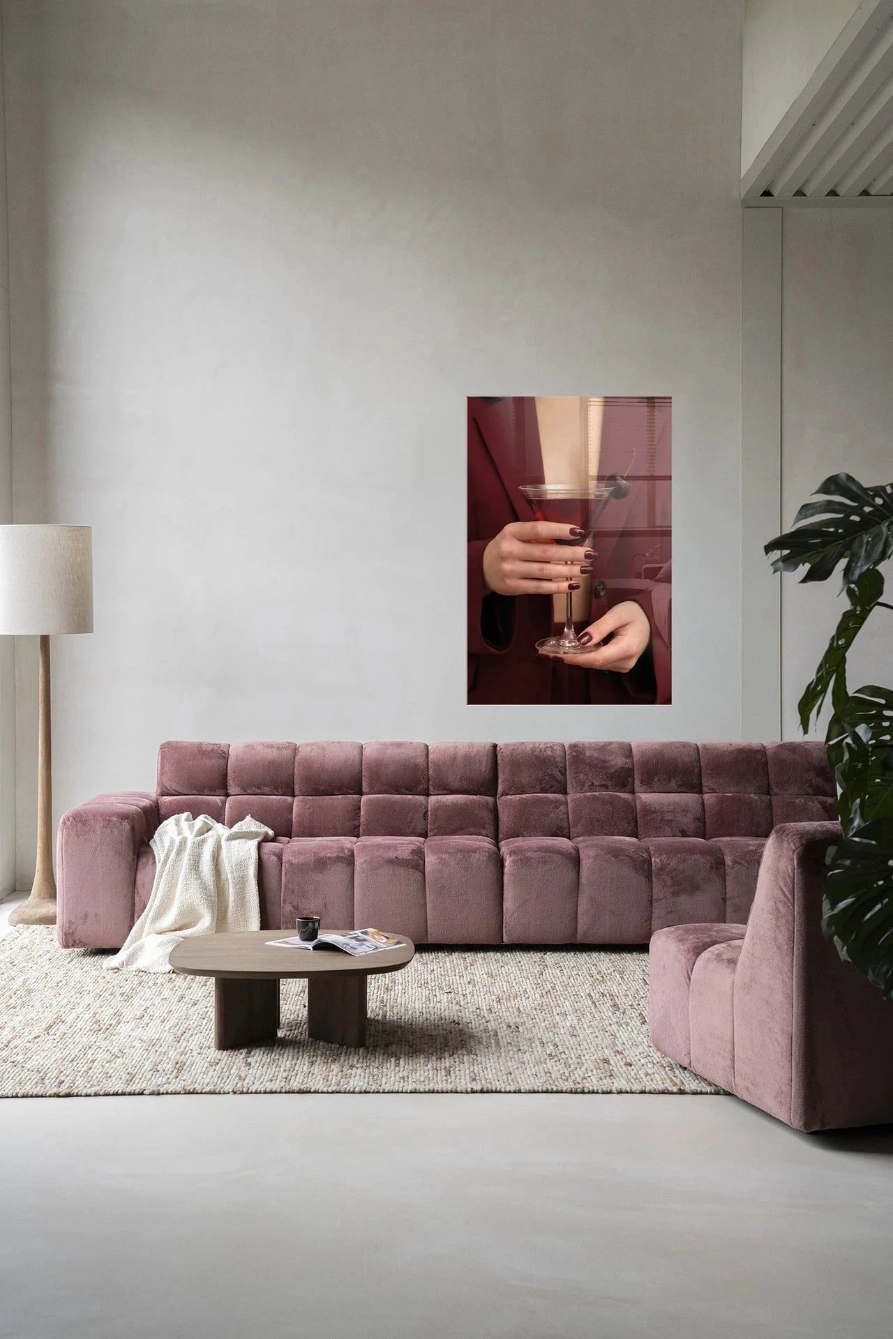 Cherry Martini - Moderne Wanddecoratie | Artprint, Glass Art, Wandkleed by Urban Cotton