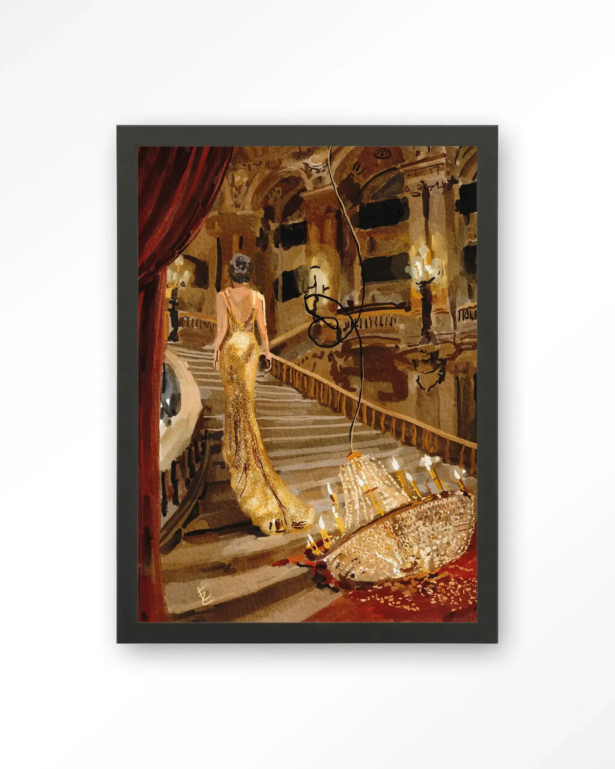 Drama In The Opera - Moderne Wanddecoratie | Artprint, Glass Art & Wandkleed by Urban Cotton