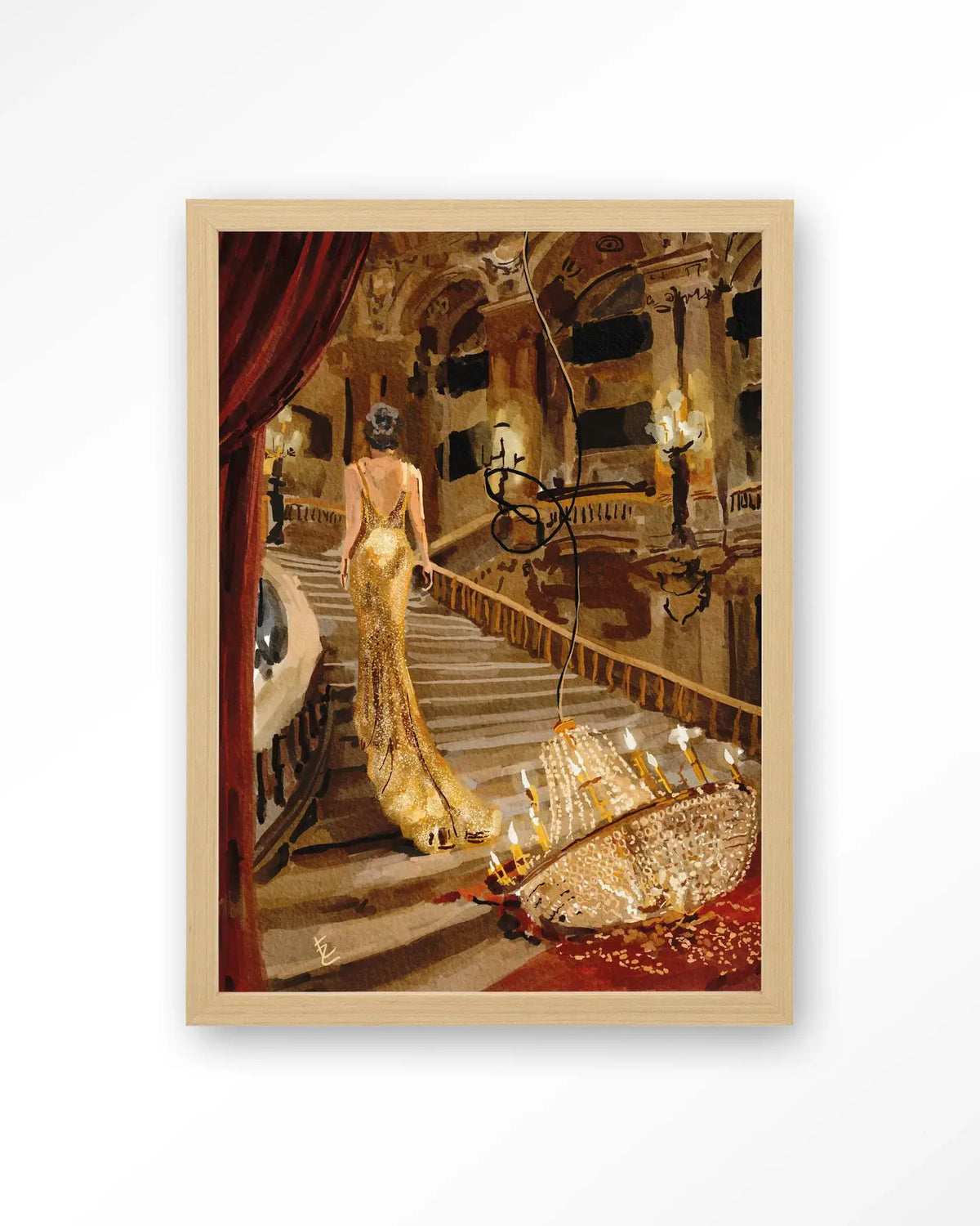 Drama In The Opera - Moderne Wanddecoratie | Artprint, Glass Art & Wandkleed by Urban Cotton