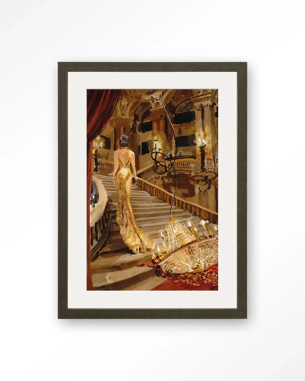 Drama In The Opera - Moderne Wanddecoratie | Artprint, Glass Art & Wandkleed by Urban Cotton