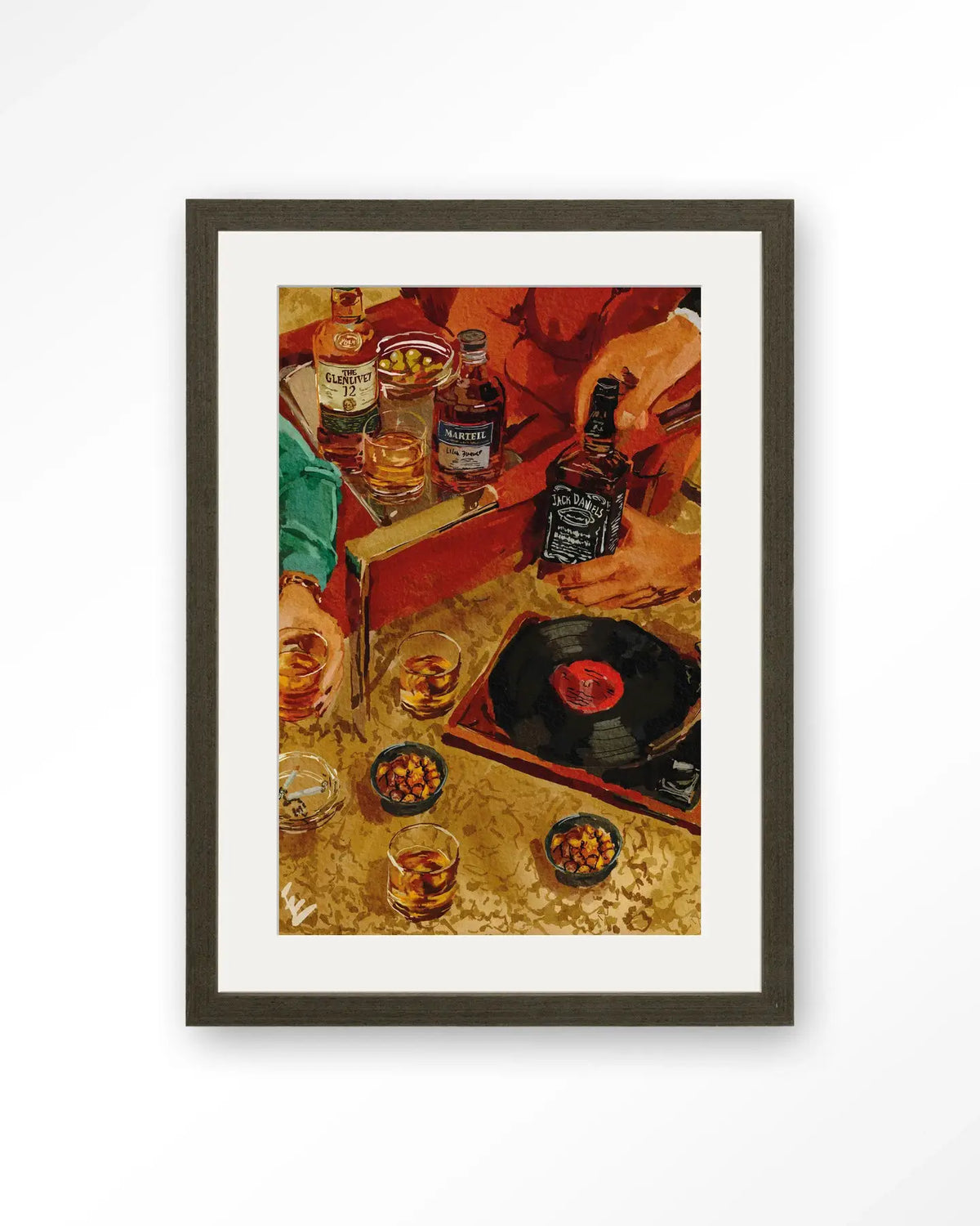 Whiskey Tasting - Moderne Wanddecoratie | Artprint, Glass Art & Wandkleed by Urban Cotton