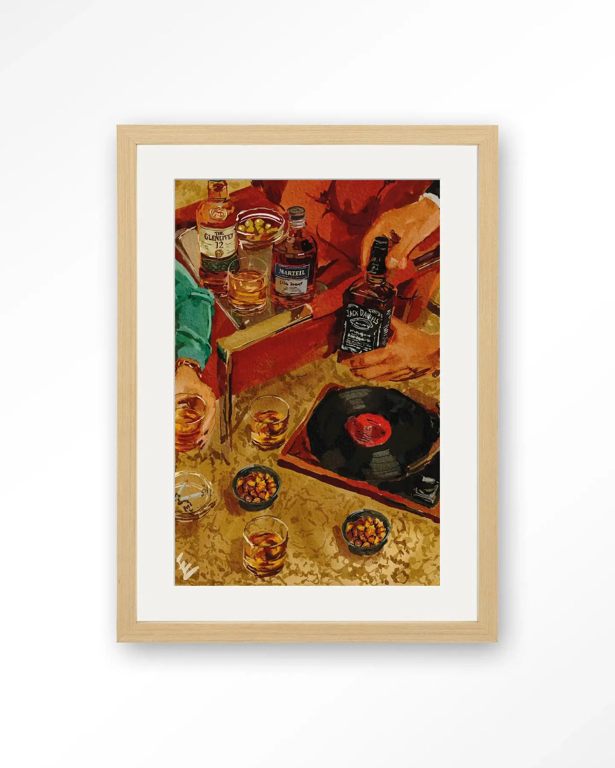 Whiskey Tasting - Moderne Wanddecoratie | Artprint, Glass Art & Wandkleed by Urban Cotton