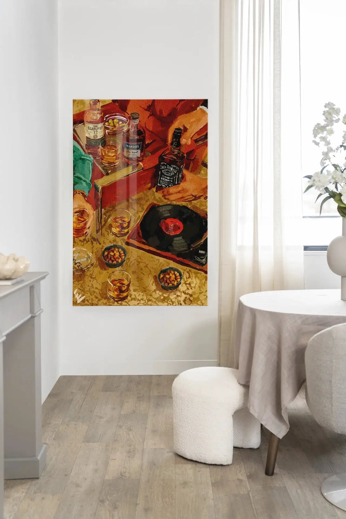 Whiskey Tasting - Moderne Wanddecoratie | Artprint, Glass Art & Wandkleed by Urban Cotton