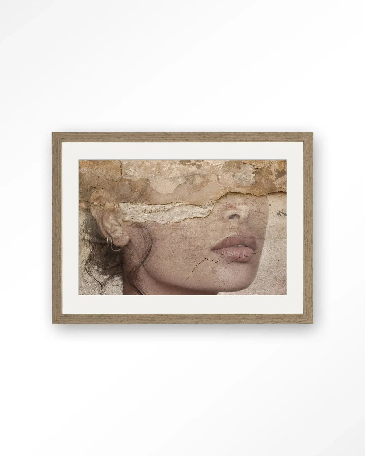 Face Behind The Wall - Moderne Wanddecoratie | Artprint, Glass Art & Wandkleed by Urban Cotton