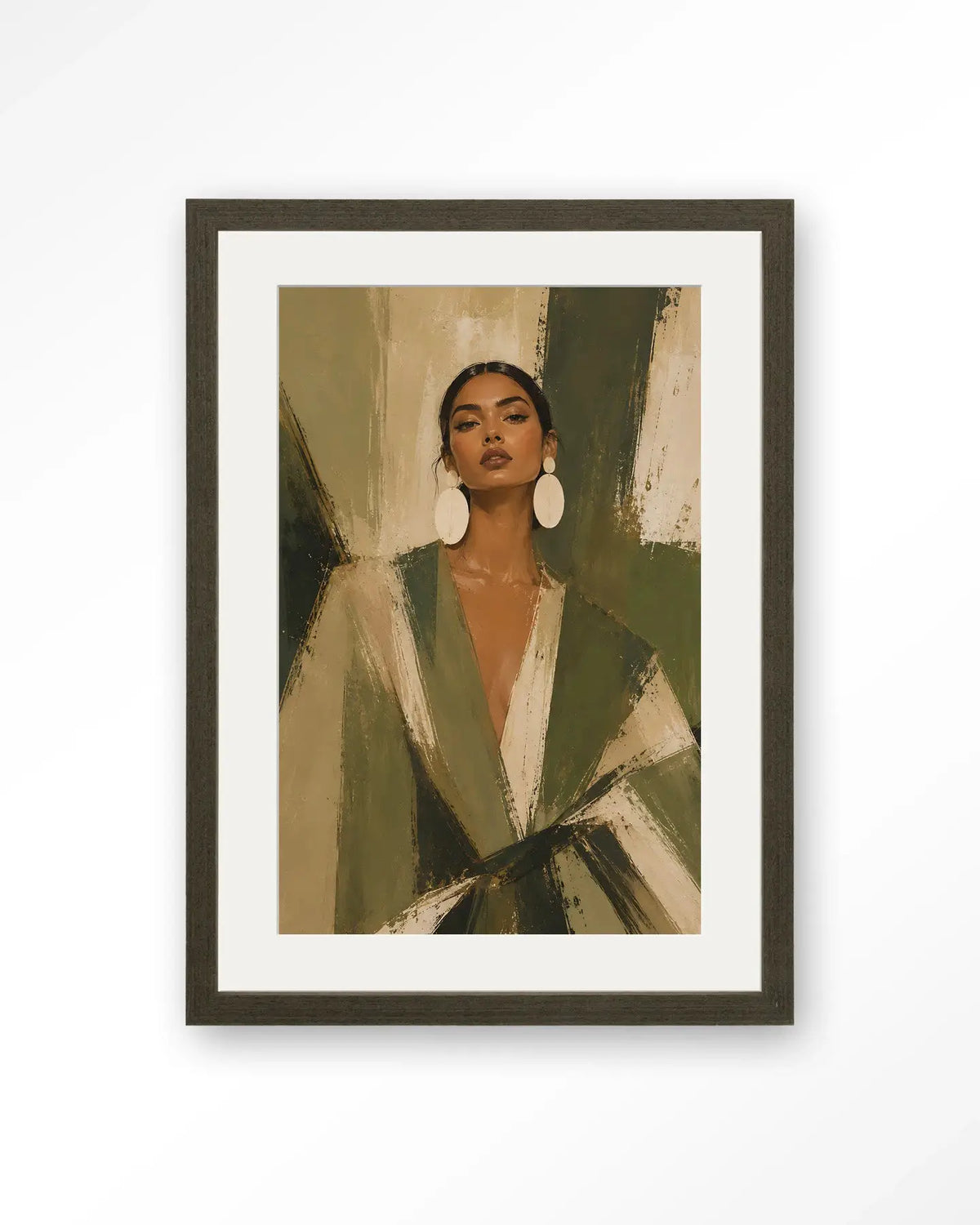 Green Stripe - Moderne Wanddecoratie | Artprint, Glass Art & Wandkleed by Urban Cotton
