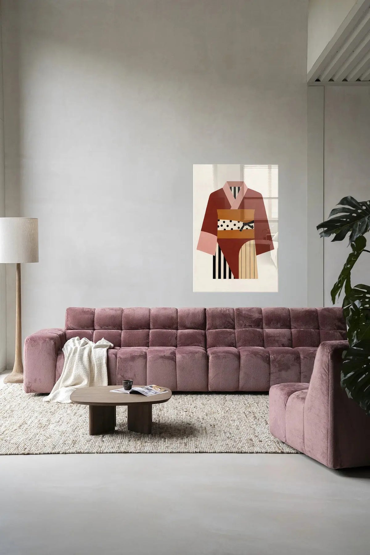 Kimono Ichi - Moderne Wanddecoratie | Artprint, Glass Art & Wandkleed by Urban Cotton