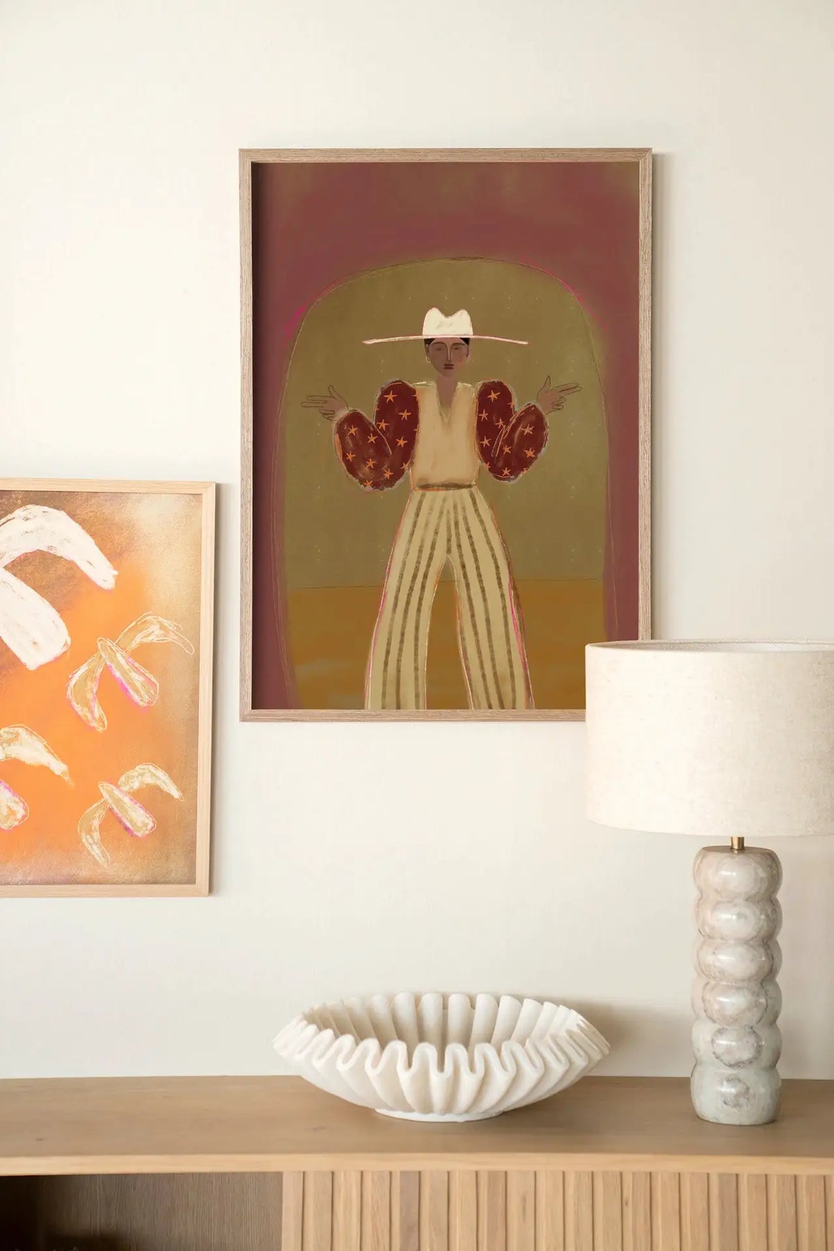 Pieuw Pieuw Burgundy - Moderne Wanddecoratie | Artprint, Glass Art & Wandkleed by Urban Cotton