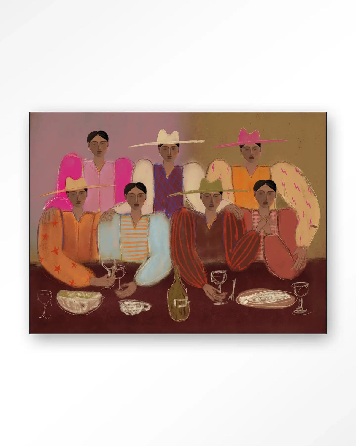 The Dinner Club - Moderne Wanddecoratie | Artprint, Glass Art & Wandkleed by Urban Cotton