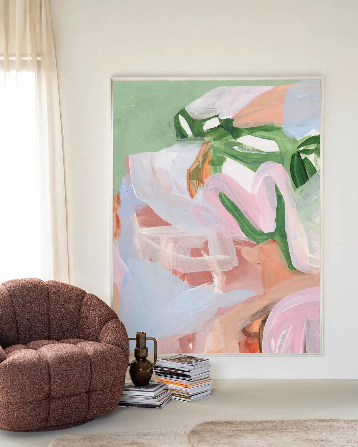 Bloom In Bliss - Moderne Wanddecoratie | Artprint, Glass Art & Wandkleed by Urban Cotton