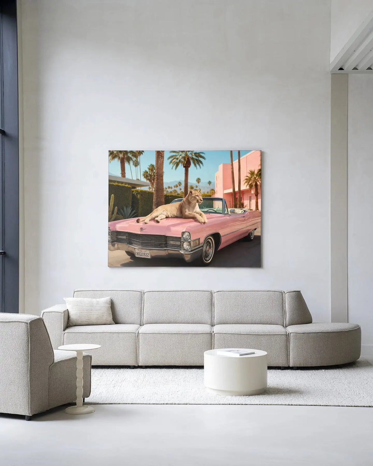 Palm Springs Pet - Moderne Wanddecoratie | Artprint, Glass Art & Wandkleed by Urban Cotton