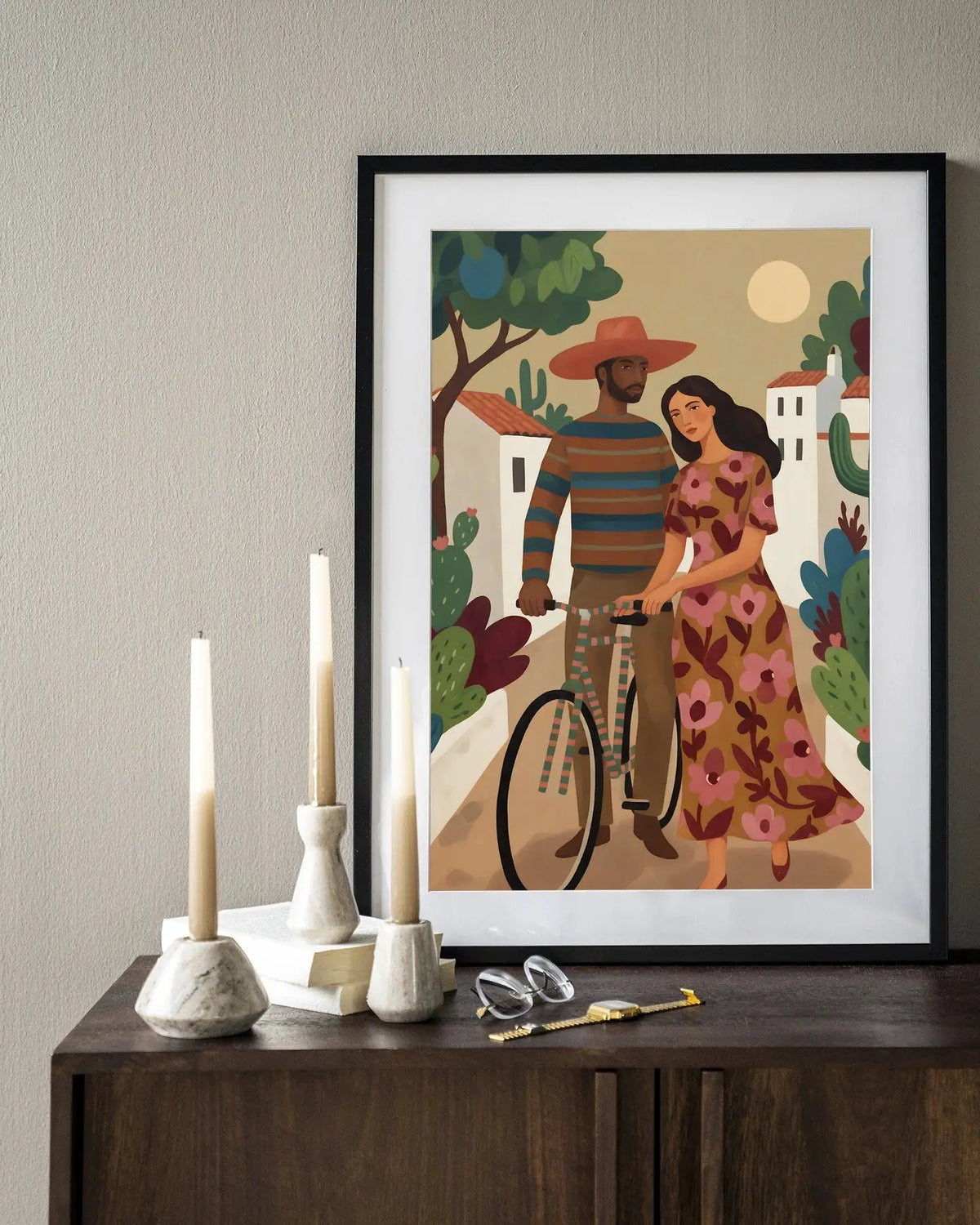 Bike In The Park - Moderne Wanddecoratie | Artprint, Glass Art & Wandkleed by Urban Cotton