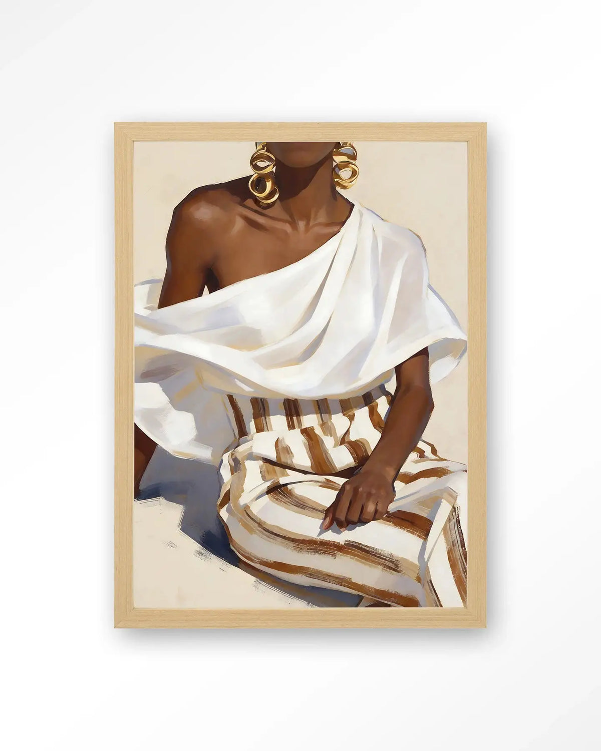 Striped Pants White - Moderne Wanddecoratie | Artprint, Glass Art & Wandkleed by Urban Cotton