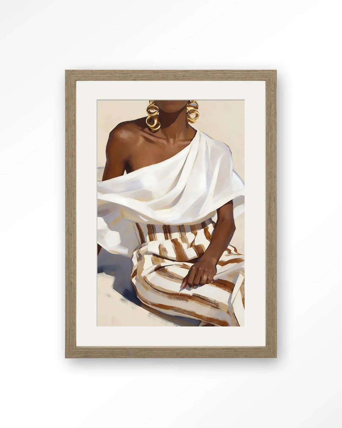 Striped Pants White - Moderne Wanddecoratie | Artprint, Glass Art & Wandkleed by Urban Cotton