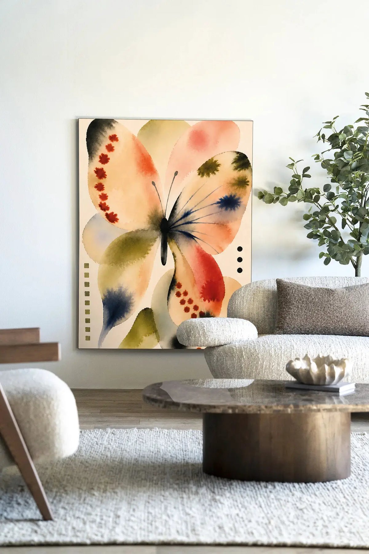 Mariposa Dos - Moderne Wanddecoratie | Artprint, Glass Art & Wandkleed by Urban Cotton