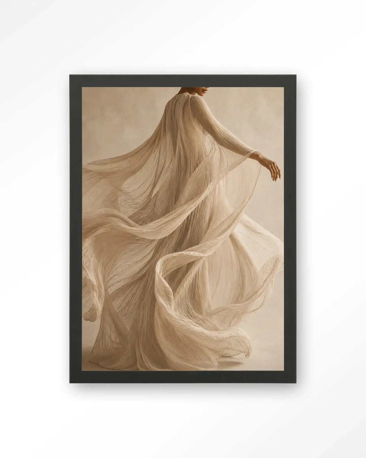 Flowing Beige - Moderne Wanddecoratie | Artprint, Glass Art & Wandkleed by Urban Cotton