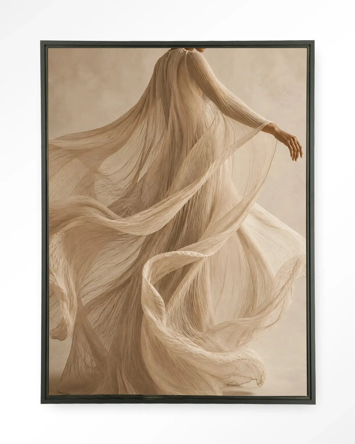 Flowing Beige - Moderne Wanddecoratie | Artprint, Glass Art & Wandkleed by Urban Cotton