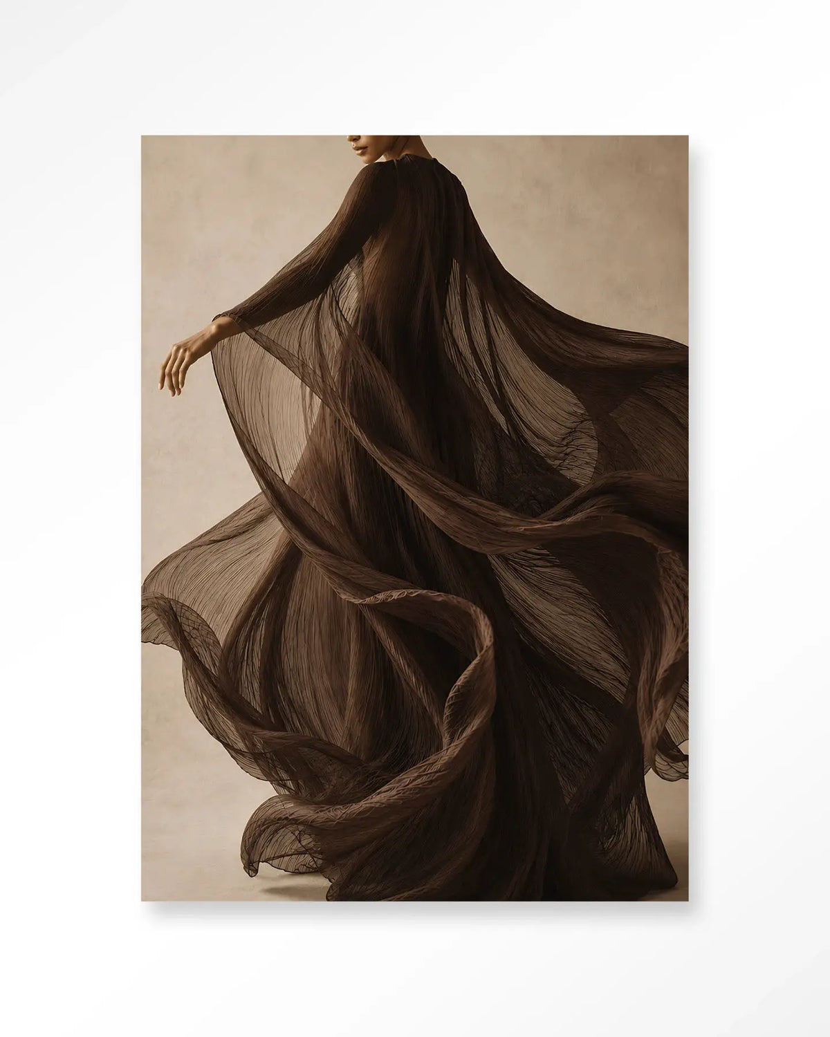 Flowing Brown - Moderne Wanddecoratie | Artprint, Glass Art & Wandkleed by Urban Cotton