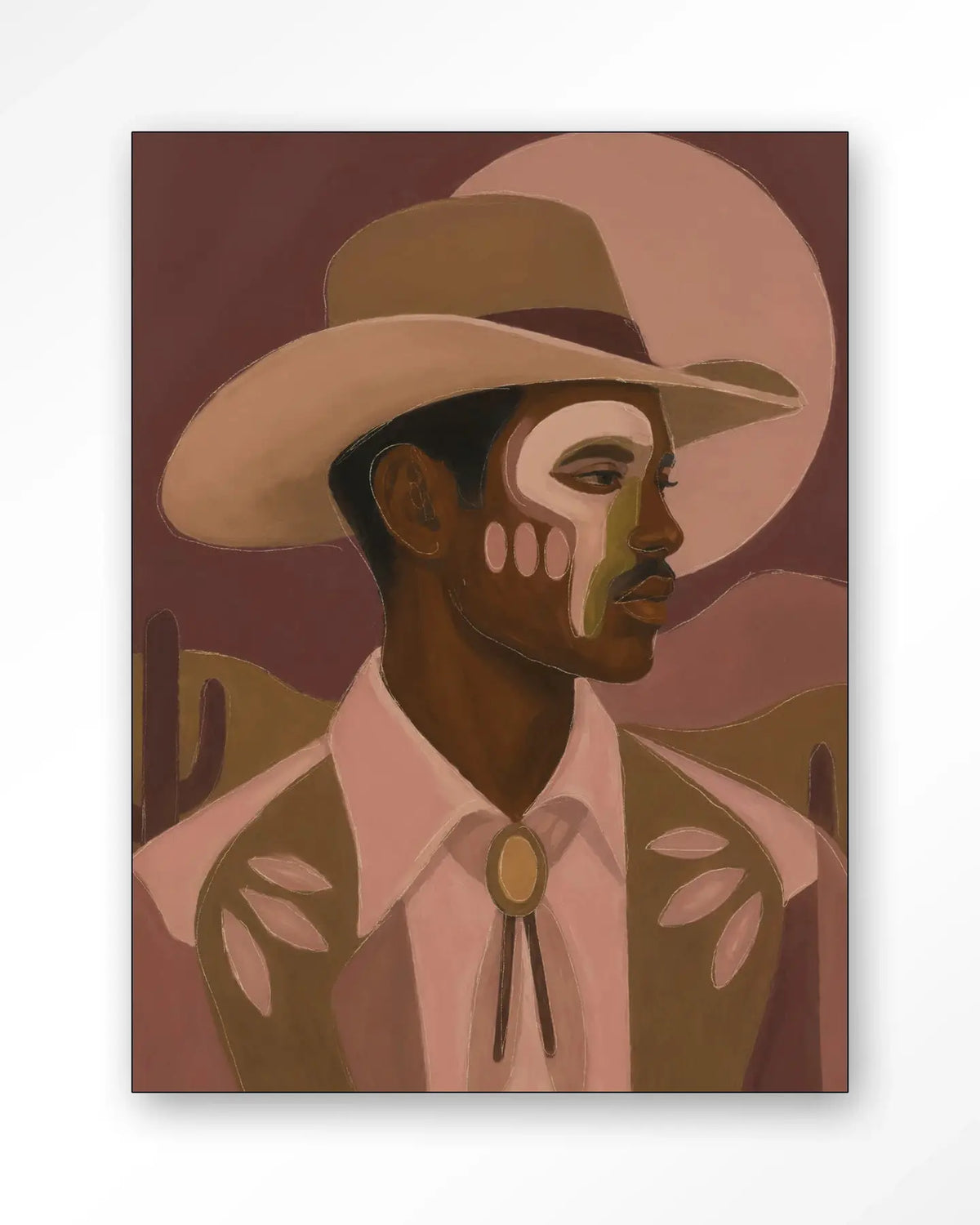 Western Night - Moderne Wanddecoratie | Artprint, Glass Art & Wandkleed by Urban Cotton