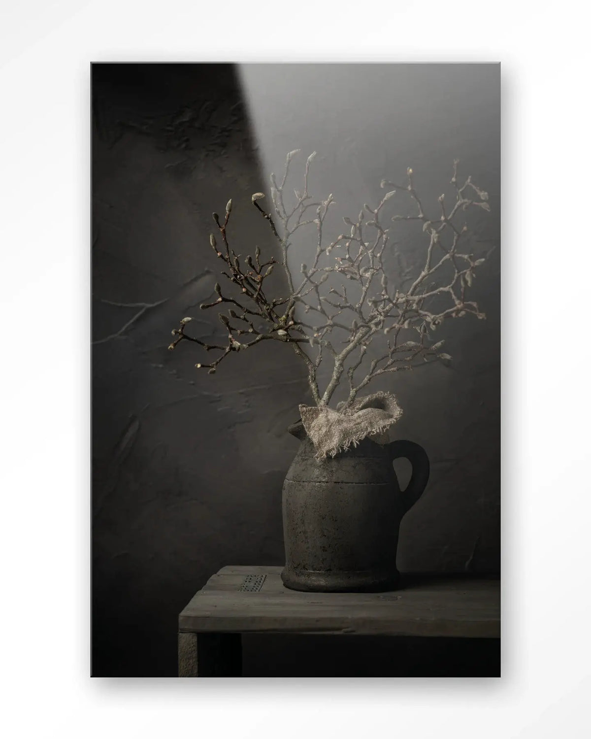 Rustic Magnolia Branch - Moderne Wanddecoratie | Artprint, Glass Art & Wandkleed by Urban Cotton