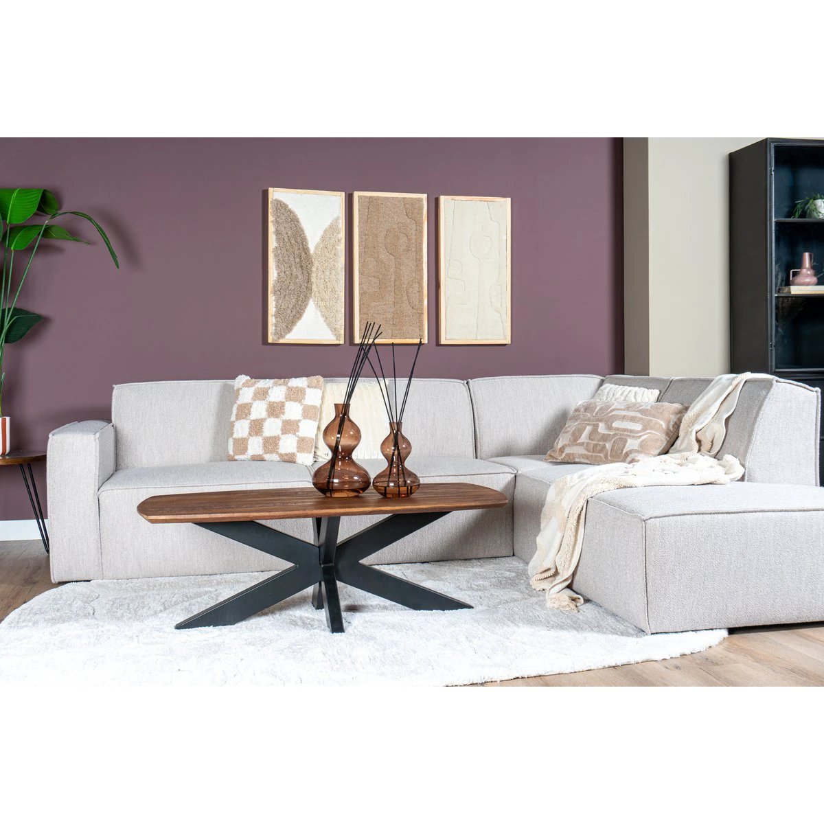 Vloerkleed Macy Creme – Rounded Corners 200 x 290 cm by Veer Carpets