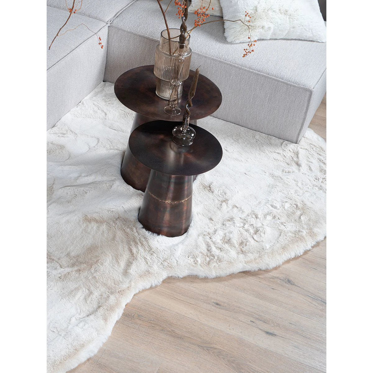 Vloerkleed Morbido Beige - Organisch 160 x 230 cm by Veer Carpets