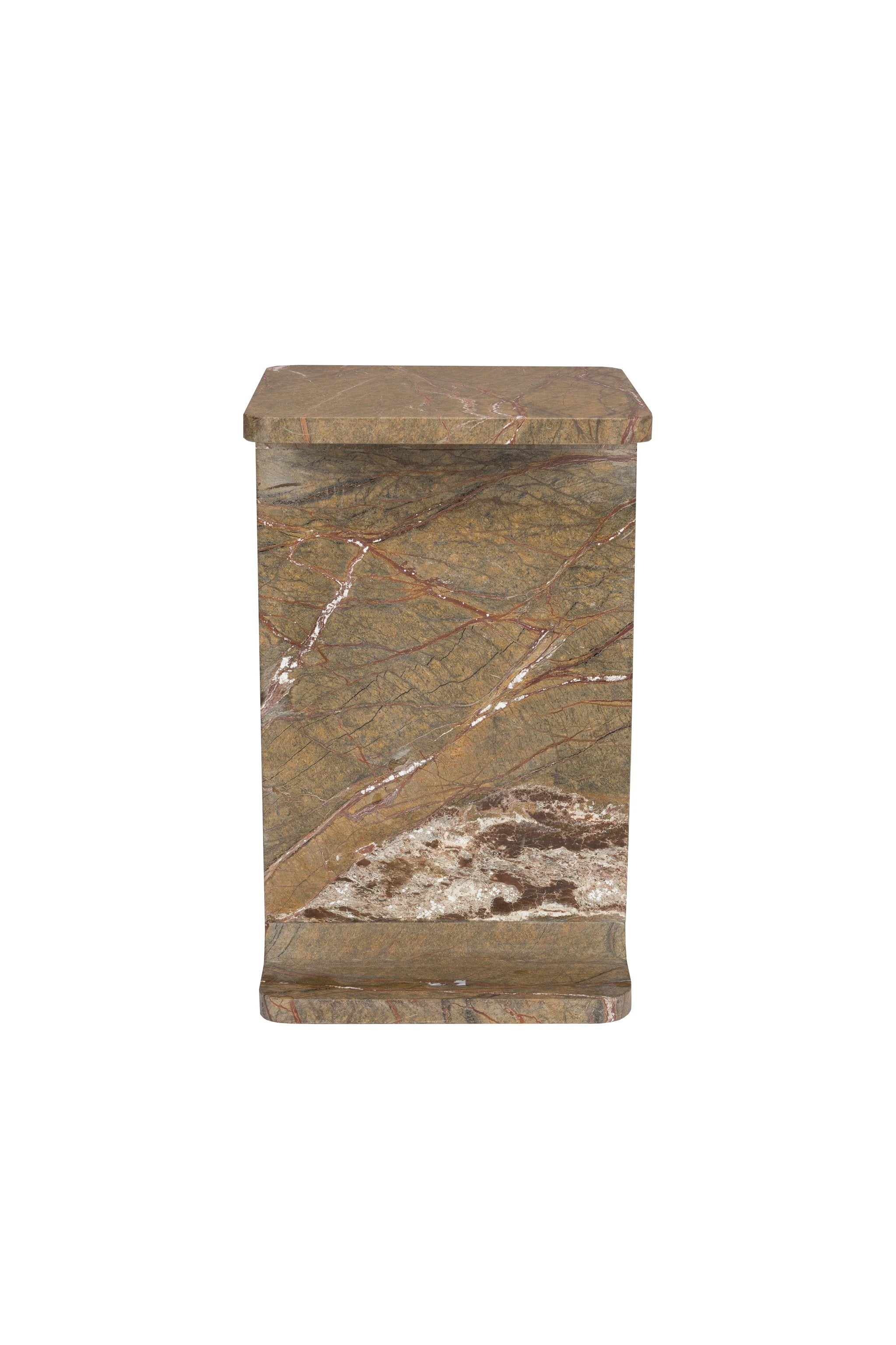 Bijzettafel Satpura Brown Marble by Dutchbone