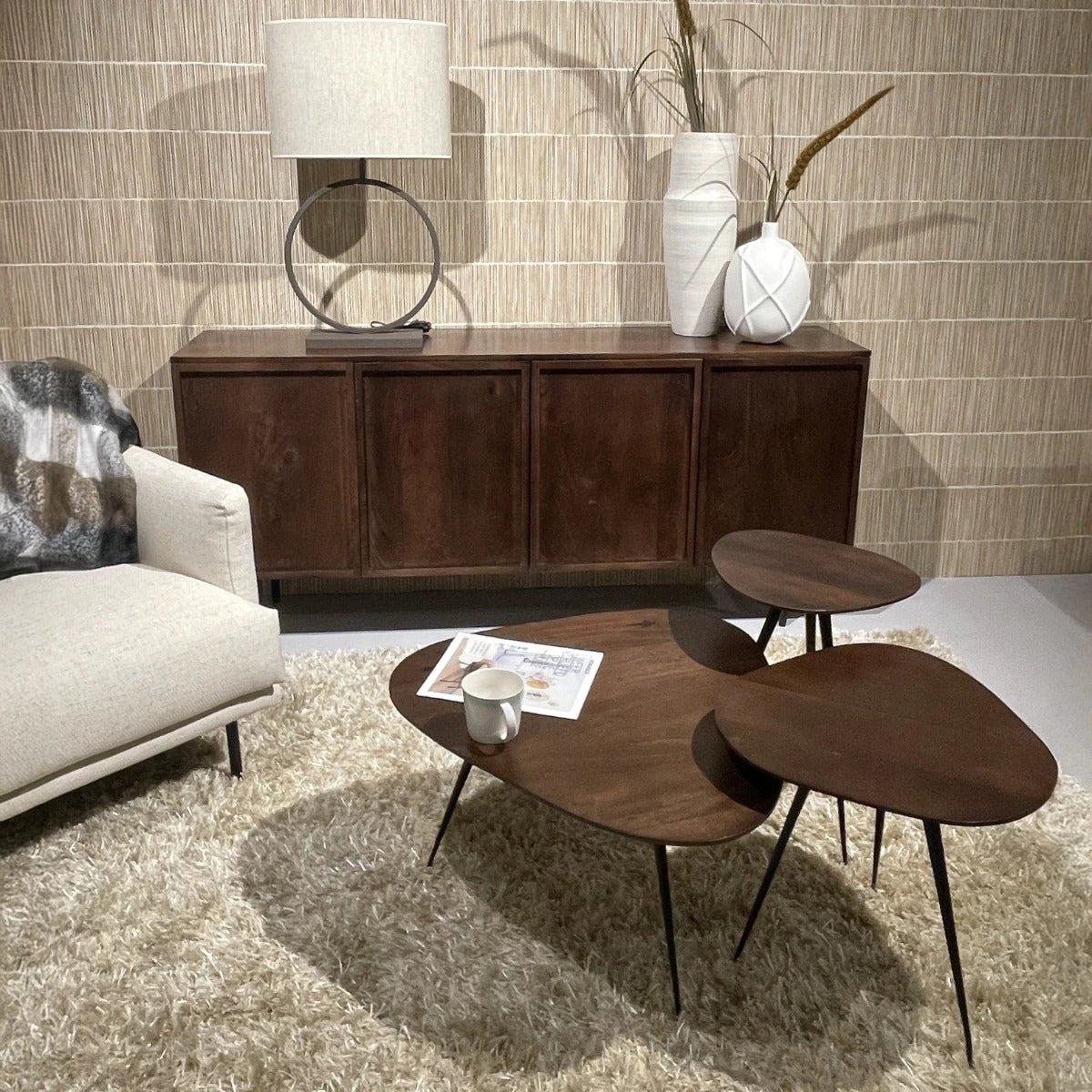 Salontafel Brix Loua Bruin set van 3 by Brix