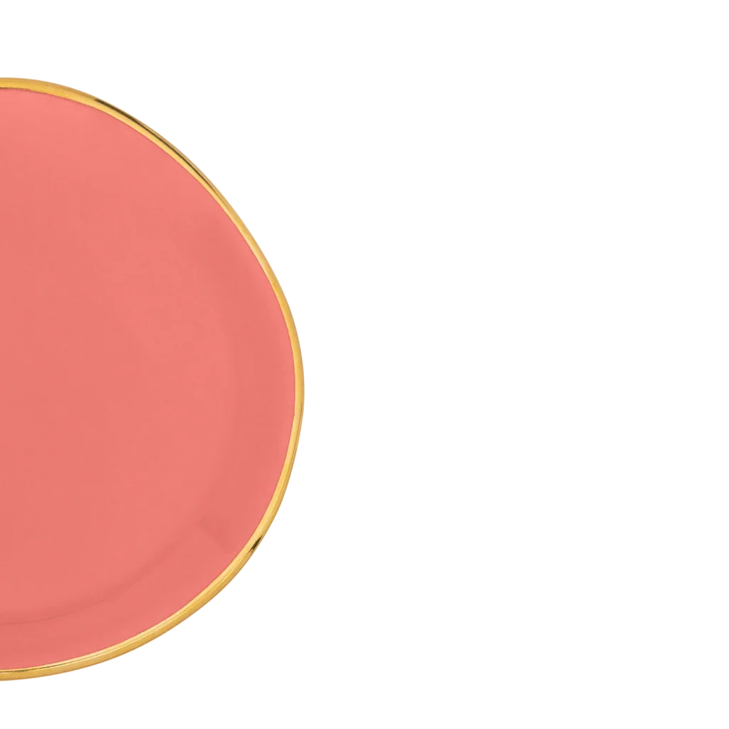 Good Morning bord Burnt Coral, Ø9 Cm by Urban Nature Culture