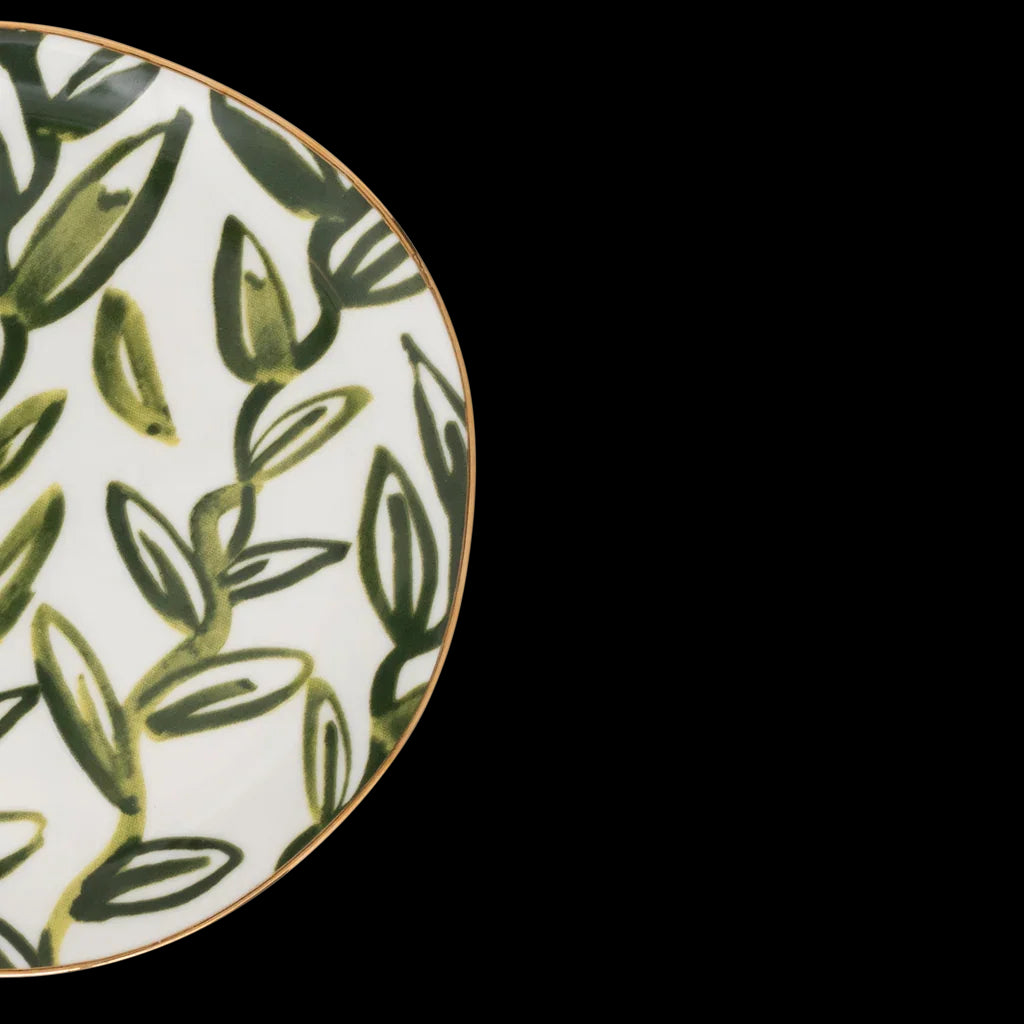 Good Morning bord Leaves Evergreen Sprig, Ø17 Cm by Urban Nature Culture