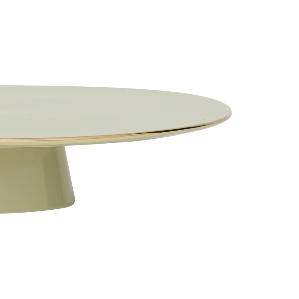 Good Morning Taartplateau Pale Green by Urban Nature Culture