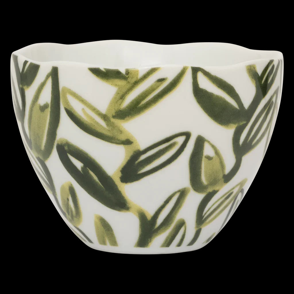 Good Morning kopje Cappuccino/Tea Leaves, Evergreen Sprig