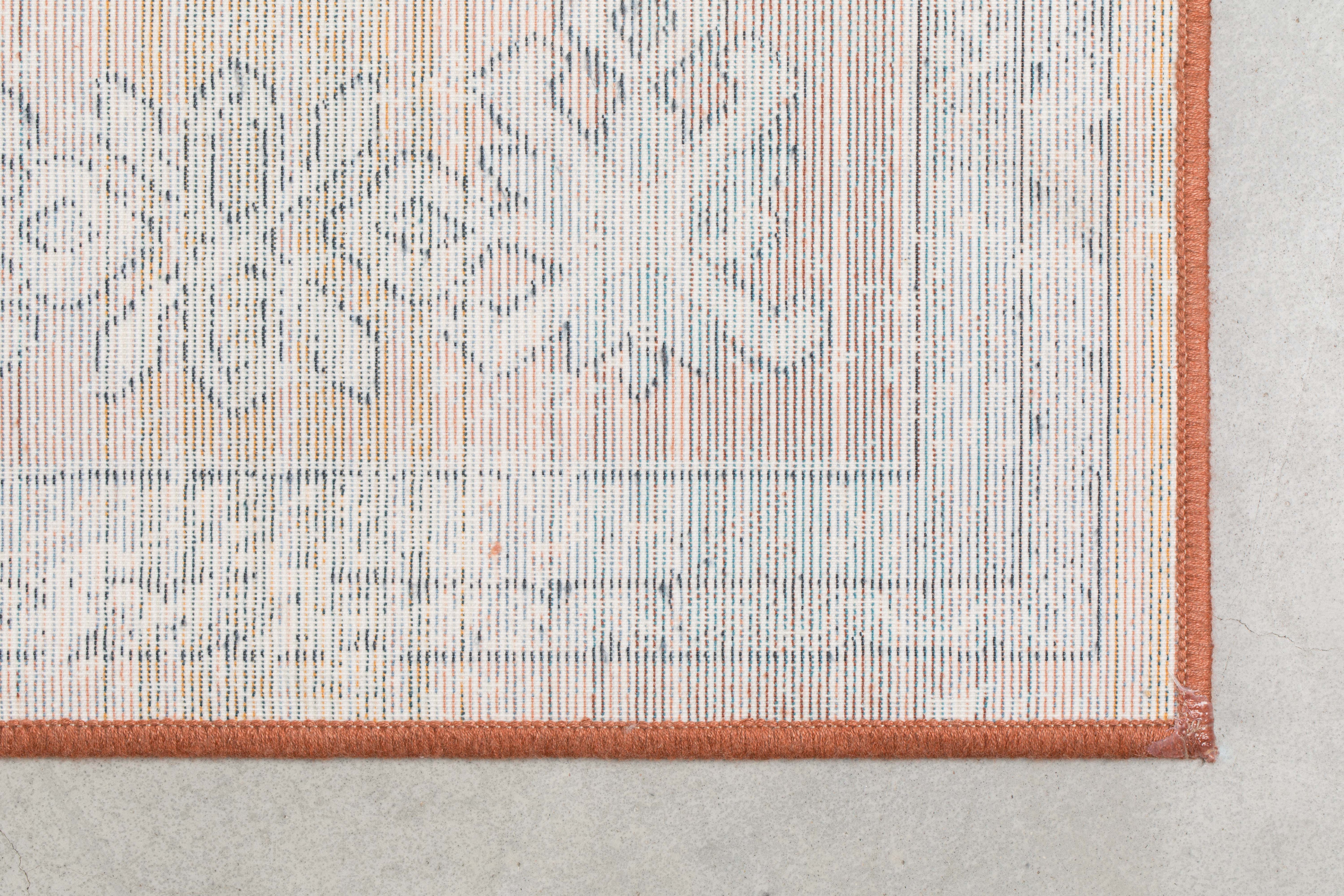 Carpet Mahal Blue/Brick 200x300