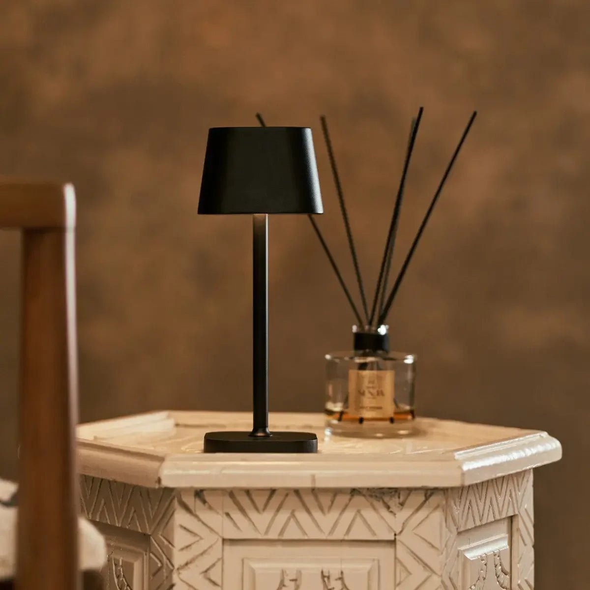 Tafellamp oplaadbaar Ava Zwarte