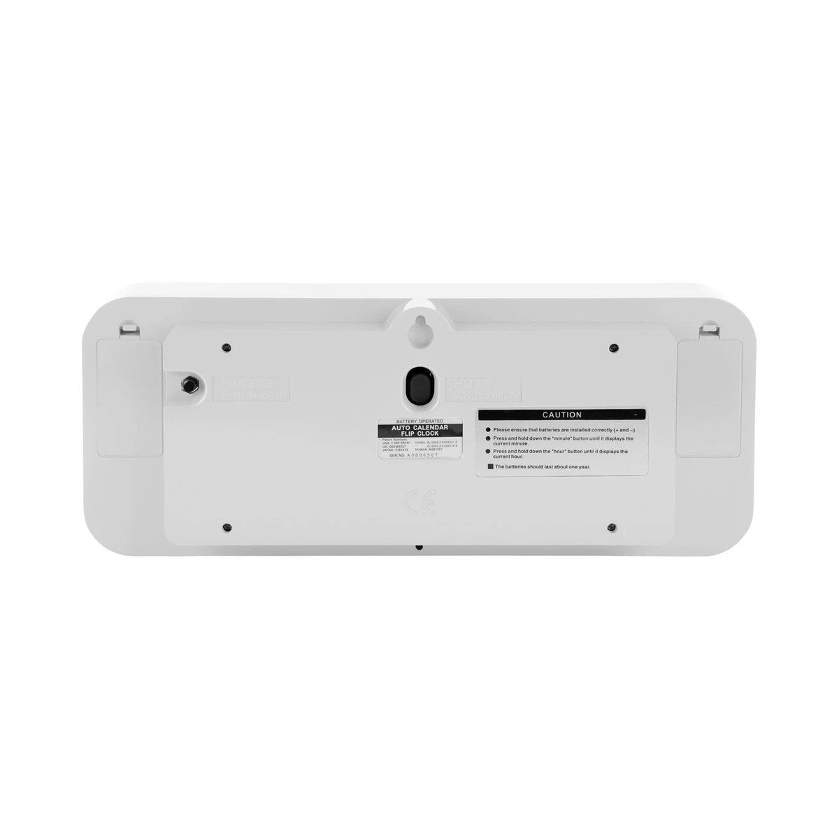 Wandklok Wide Flip Wit by Karlsson