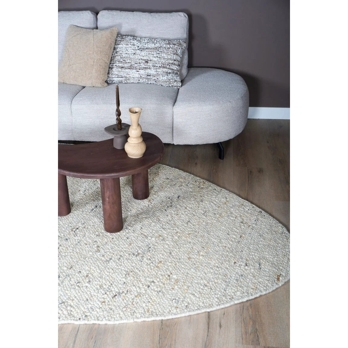 Vloerkleed Stone Beige - Kiezelvormig 200 x 280 cm by Veer Carpets