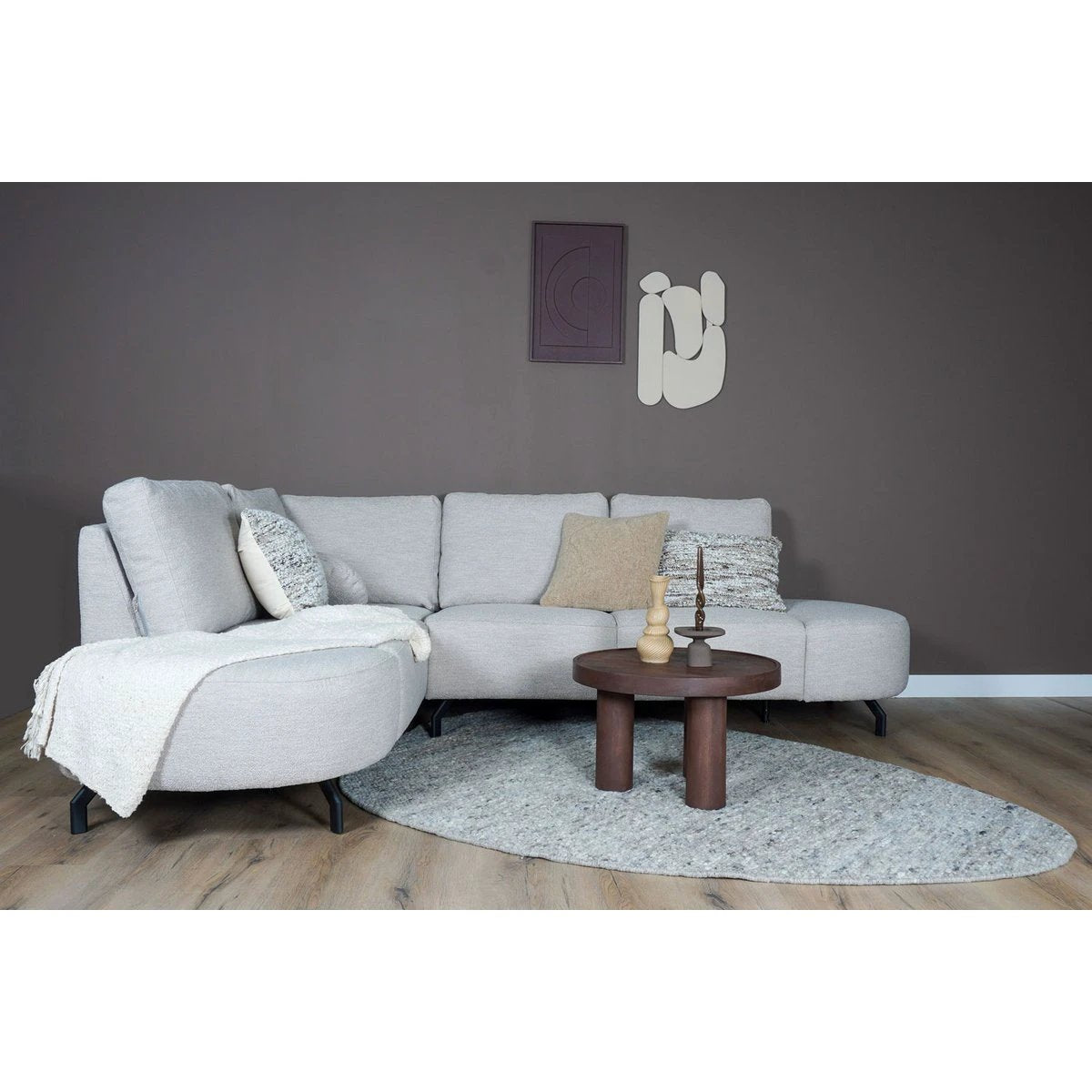 Vloerkleed Stone Licht Grijs – Kiezelvormig 200 x 280 cm by Veer Carpets