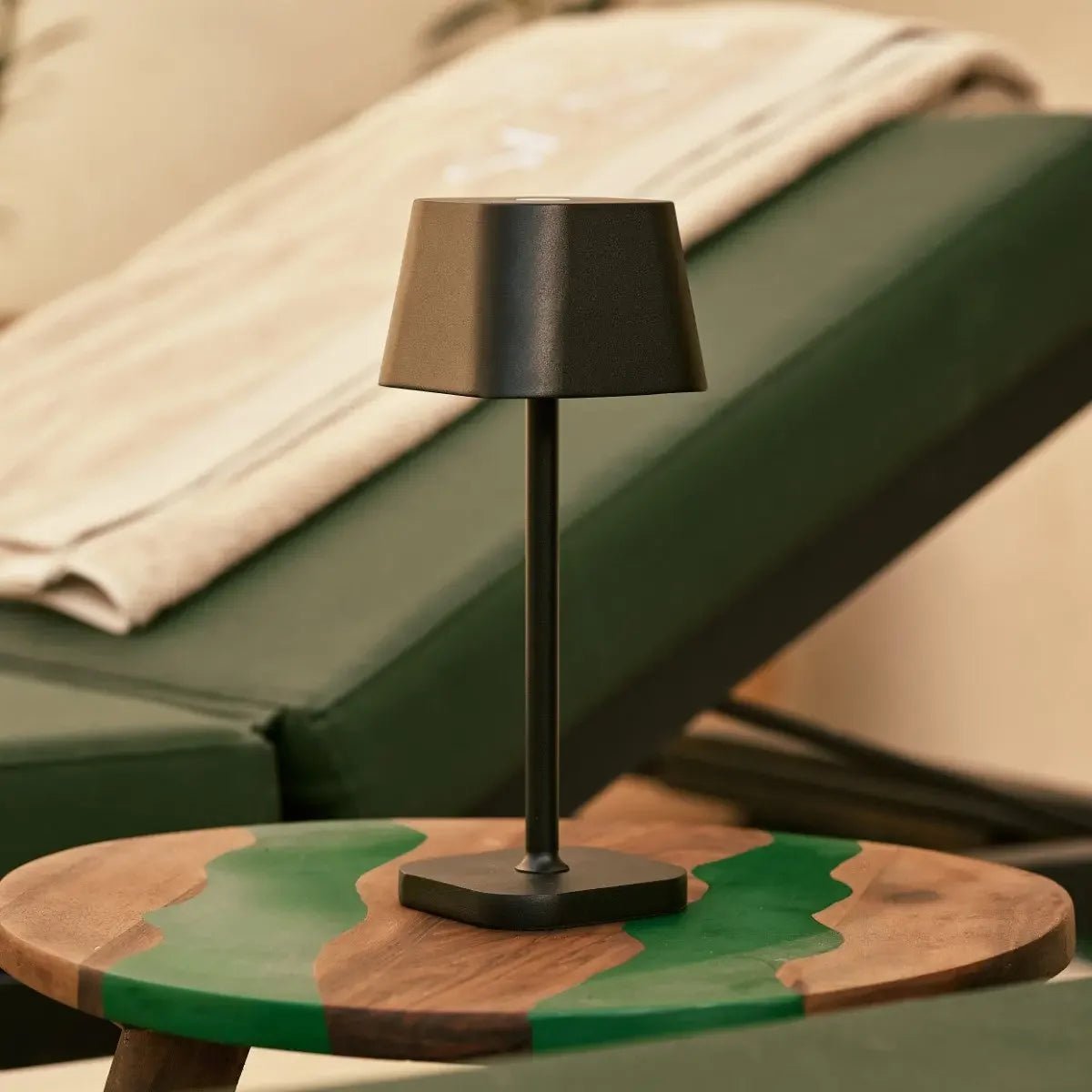 Tafellamp oplaadbaar Ava Zwarte