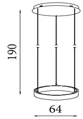 Hanglamp Layla Gesture Control - Black Metal & Opal Acrylic by Searchlight