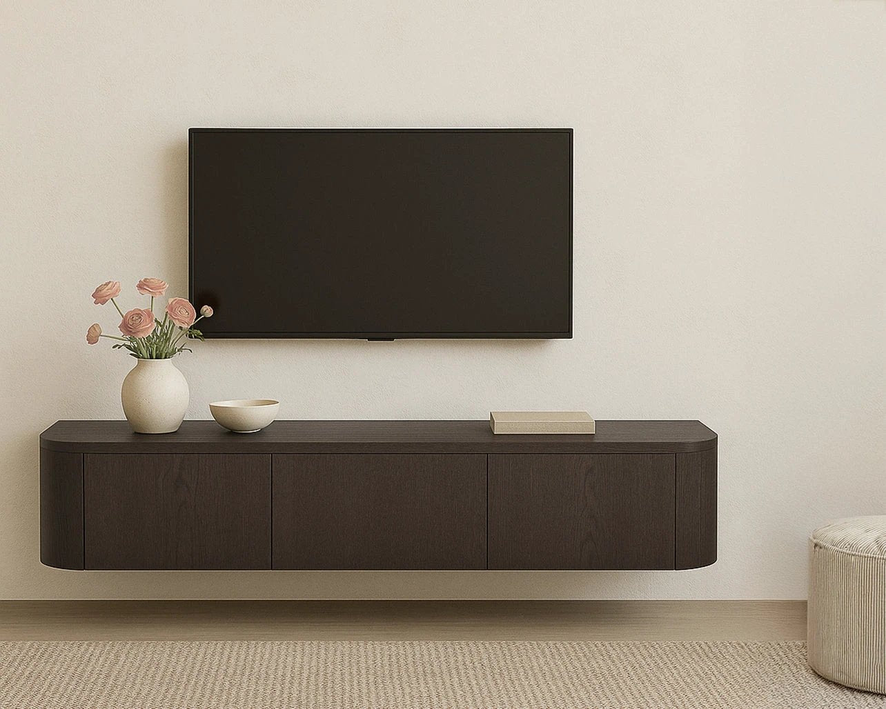 TV-meubel Novero Espresso Zwevend 180 cm by Livingfurn