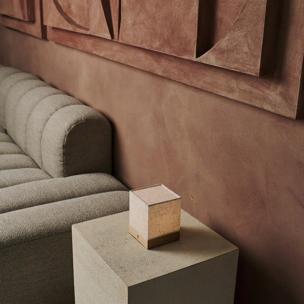 Tafellamp oplaadbaar Zano lichtbruine