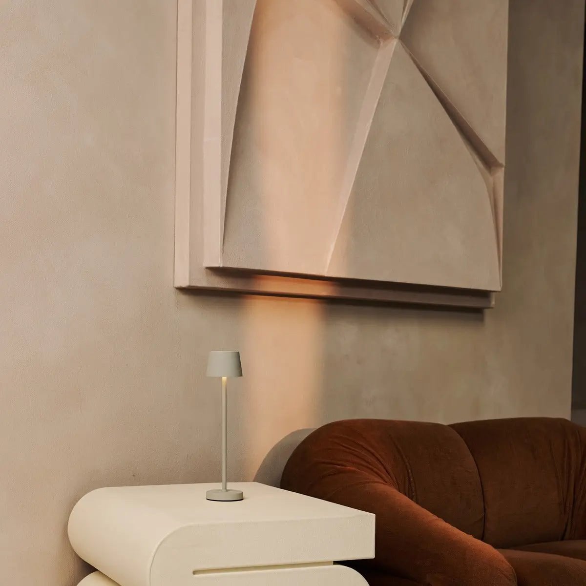 Tafellamp oplaadbaar Vondel Mini Schaduwgrijs