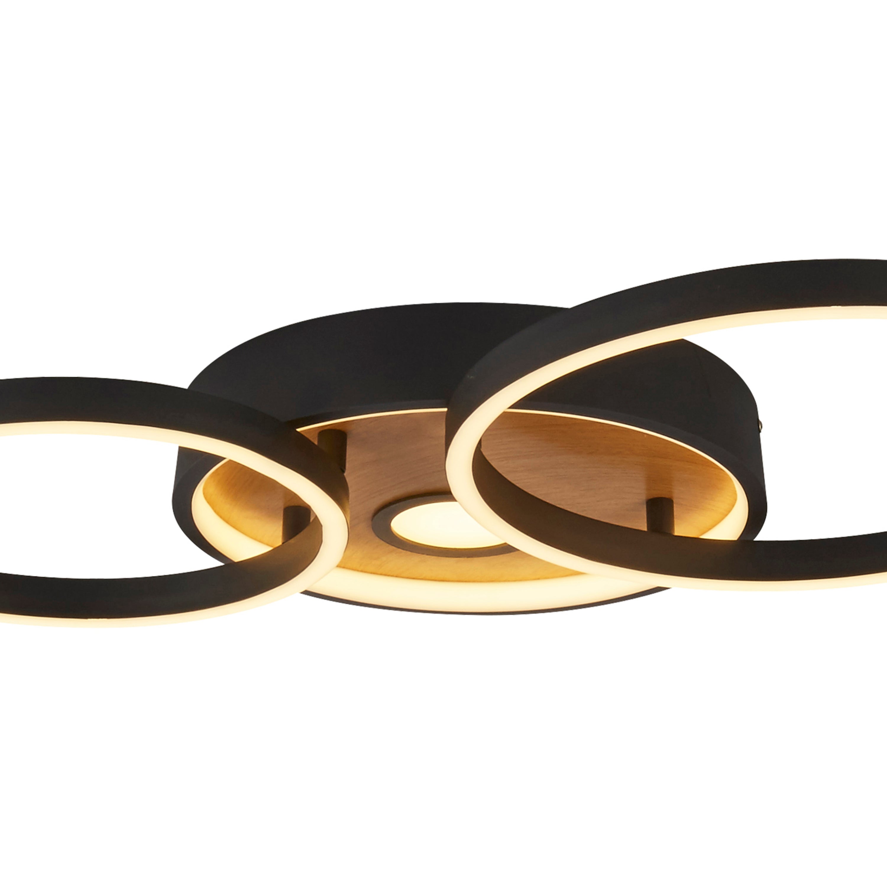 Curio Flush - Black Metal & Wood