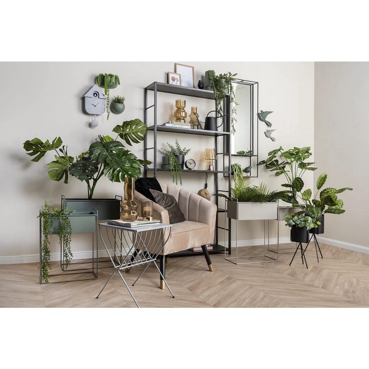 Wandklok Moderne Koekoek Grijs by Karlsson