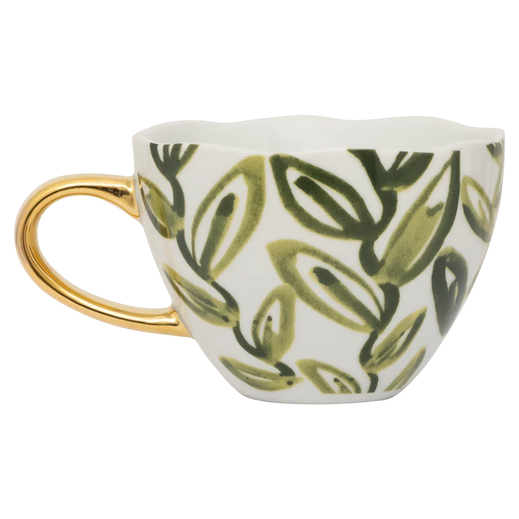 Good Morning kopje Cappuccino/Tea Leaves, Evergreen Sprig by Urban Nature Culture