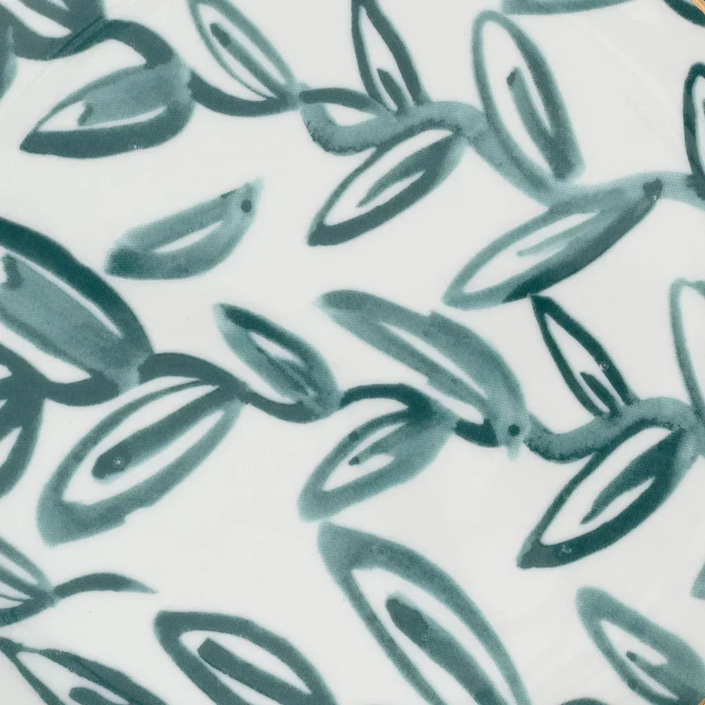 Good Morning bord Leaves Aqua, Ø17 Cm by Urban Nature Culture
