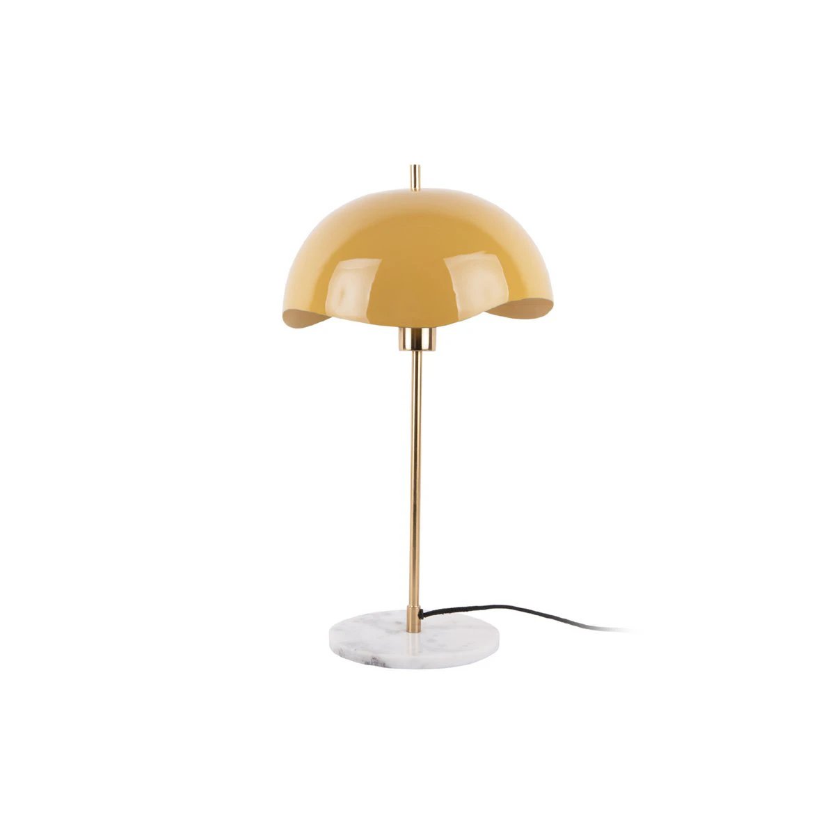 Tafellamp Wave Dome Geel by Leitmotiv