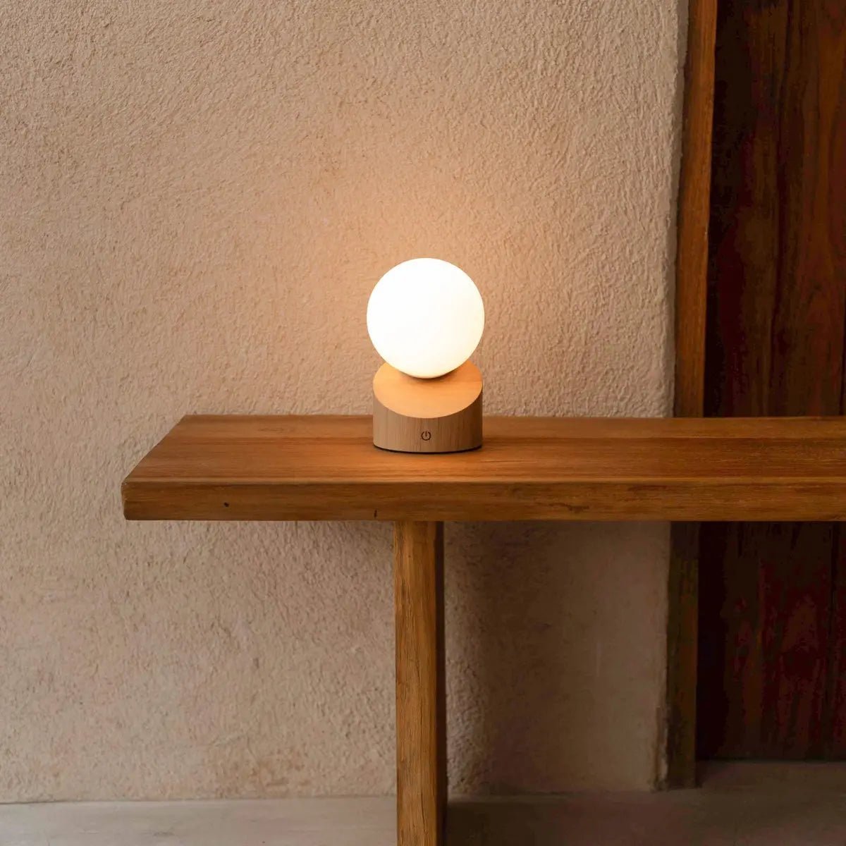 Tafellamp oplaadbaar Morris lichtbruin