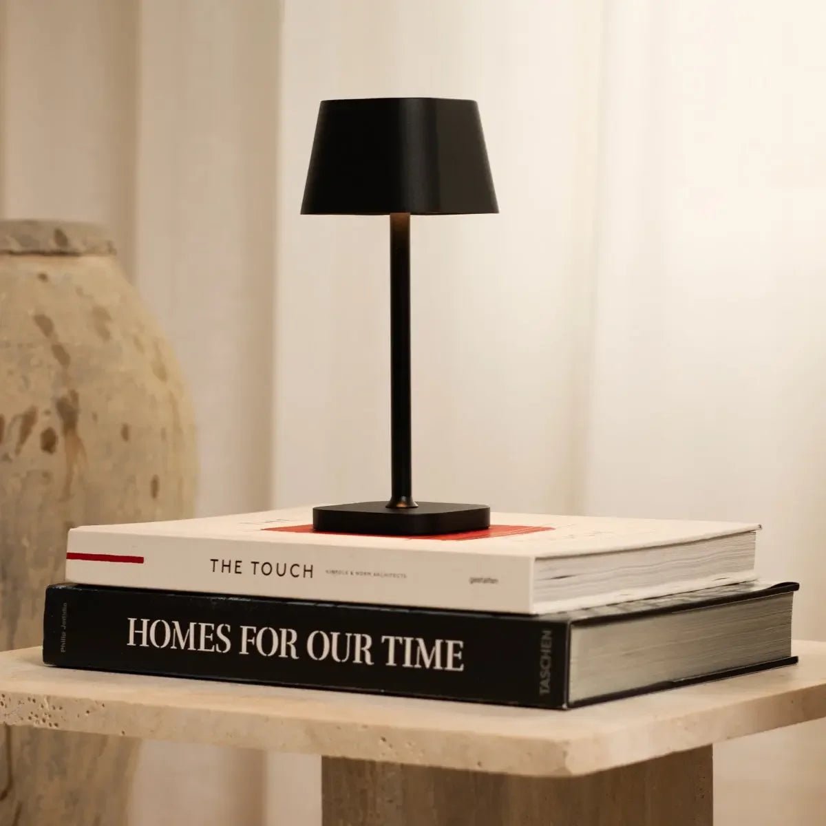 Tafellamp oplaadbaar Ava Zwarte